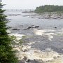 <p align=left>Port-Cartier, chute de la rivière aux Rochers.